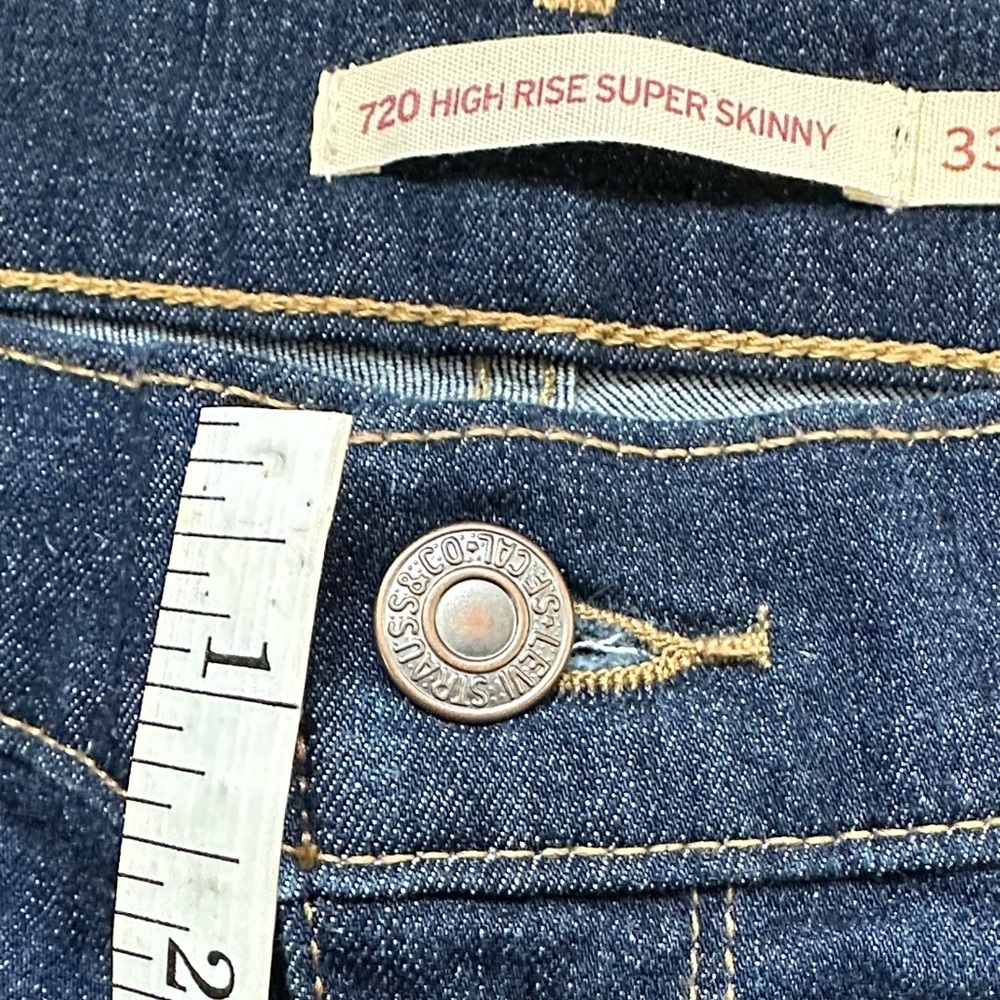 Women's 720 high rise super skinny jeans size 33 - Picture 11 of 13